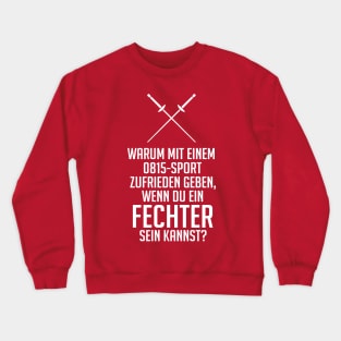 0815 sport fechten (white) Crewneck Sweatshirt